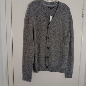 Banana Republic gray button cardigan sweater size  M NWT